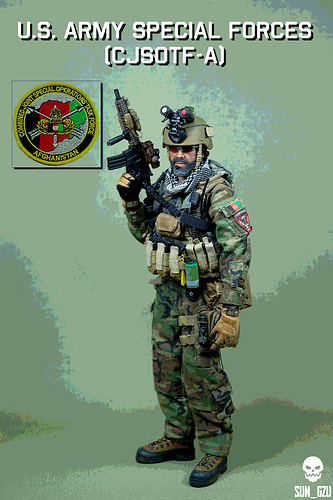 U.S. ARMY - Special Forces (CJSOTF-A) - Kitbashes - Armed Figures