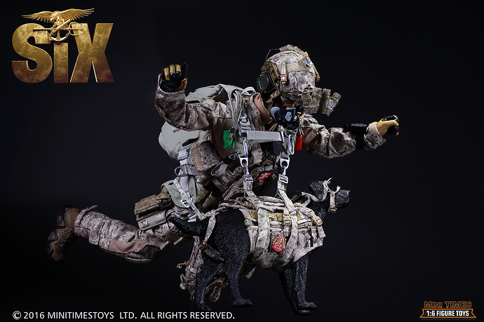MINI TIMES US Navy Seal Team 6 K9 HALO Jumper AOR1 Back Pack loose 1//6th scale