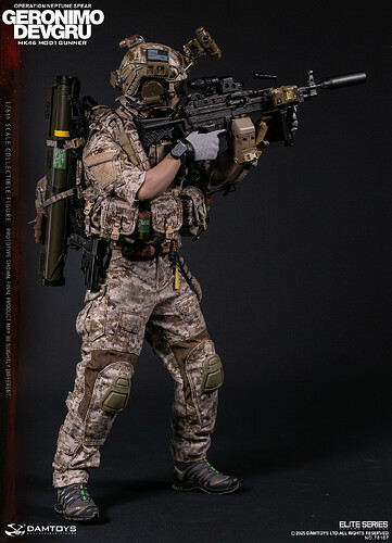 DAMTOYS 78107 DEVGRU Operation Neptune Spear “GERONIMO” MK46 MOD1