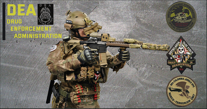個人装備 DEA TASKFORCE AGENT DEA Task Force Colombia | Narco-Terrorism & Jungle Operations
