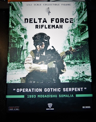 Crazy Figure Task Force Ranger Master Sergeant (Operation Gothic