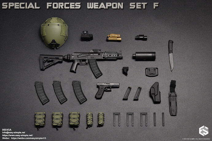 Easy & Simple 06045 Special Forces Weapon Set F - New