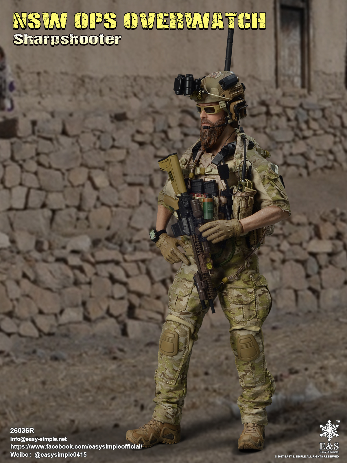 EASY/&SIMPLE ES 26036R 1//6 NSW OPS OVERWATCH Sharpshooter Uniform Model