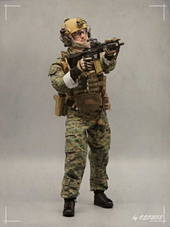 1/6 12インチ USMCII M.E.F SPECIAL OPERATION Hot Toys - USMC II M.E.F. Special Operation Training Group