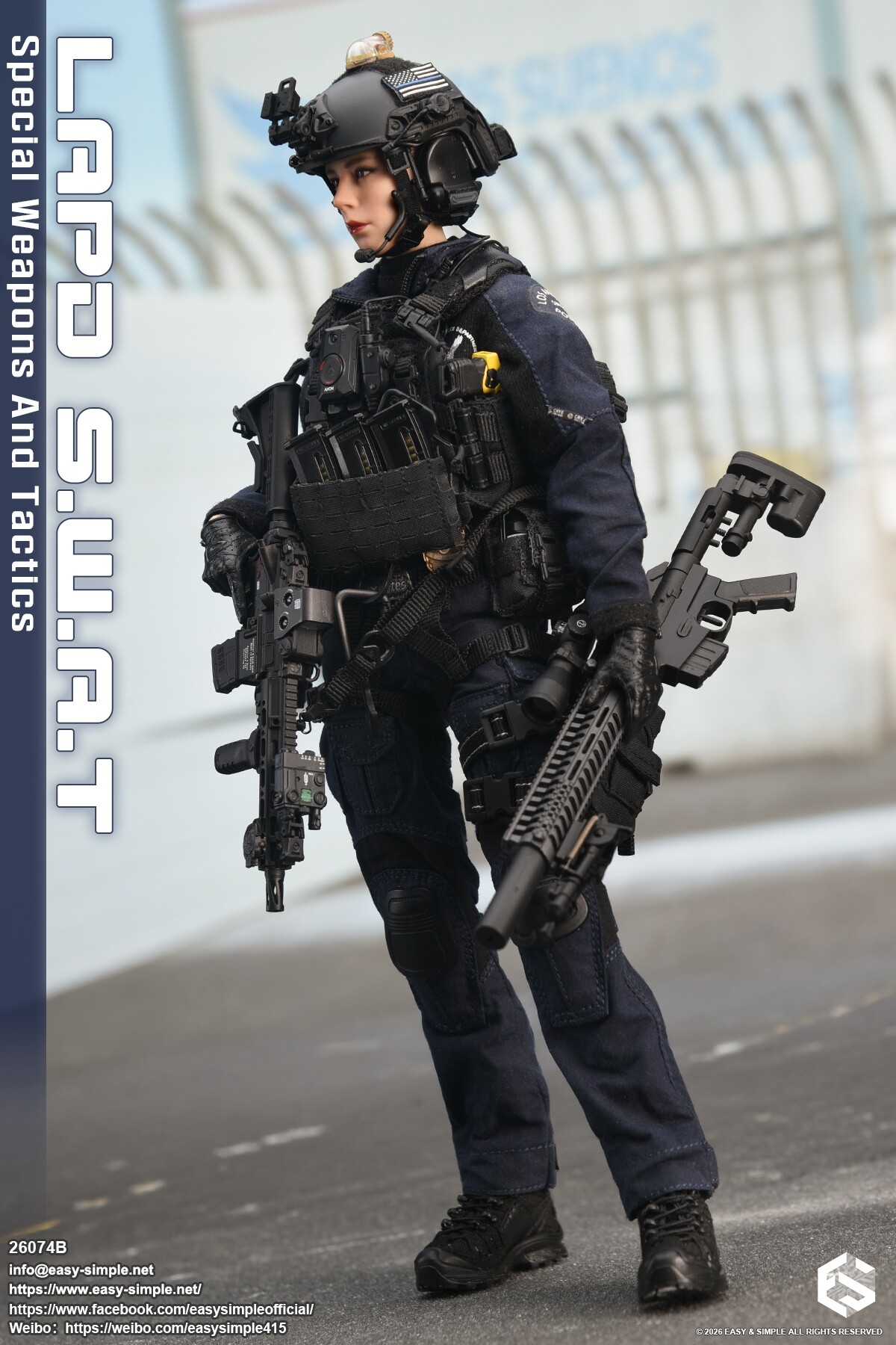 Easy & Simple 26074B LAPD SWAT Special Weapons And Tactics - New
