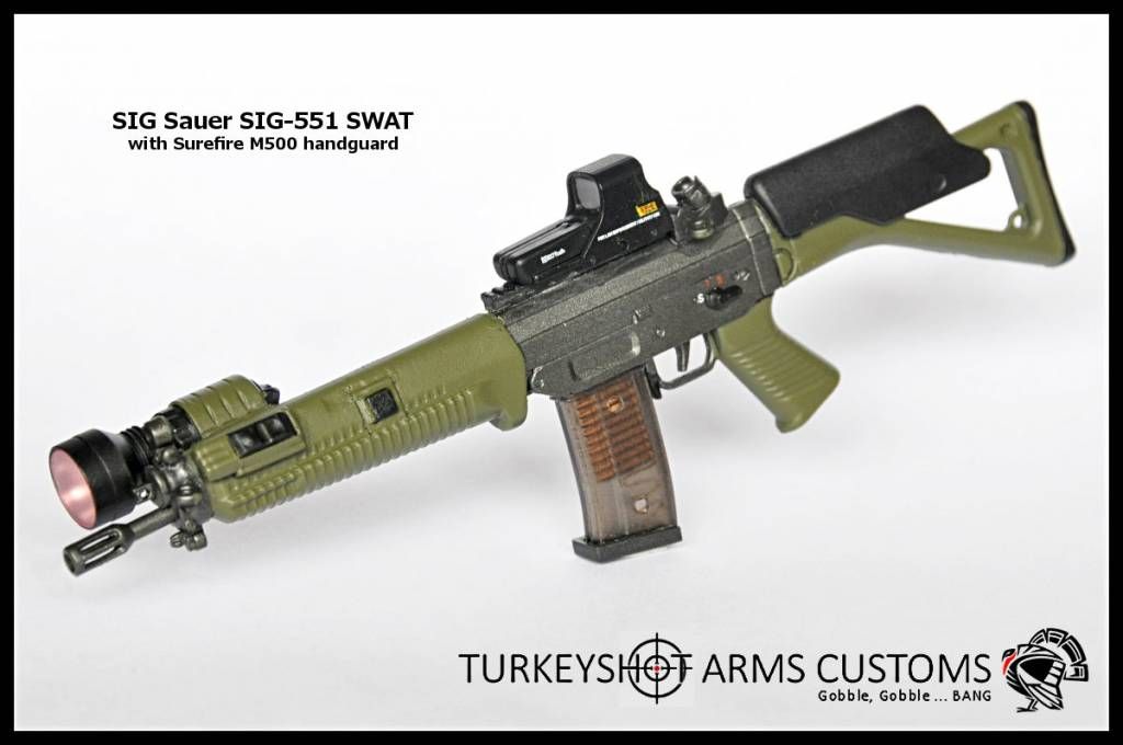 Custom SIG Sauer / Swiss Arms SG-551 with GL-5140 grenade launcher
