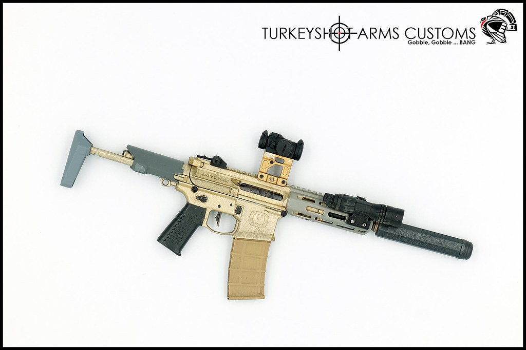 Custom Q Honey Badger short barrelled rifle (SBR) - Kitbashes