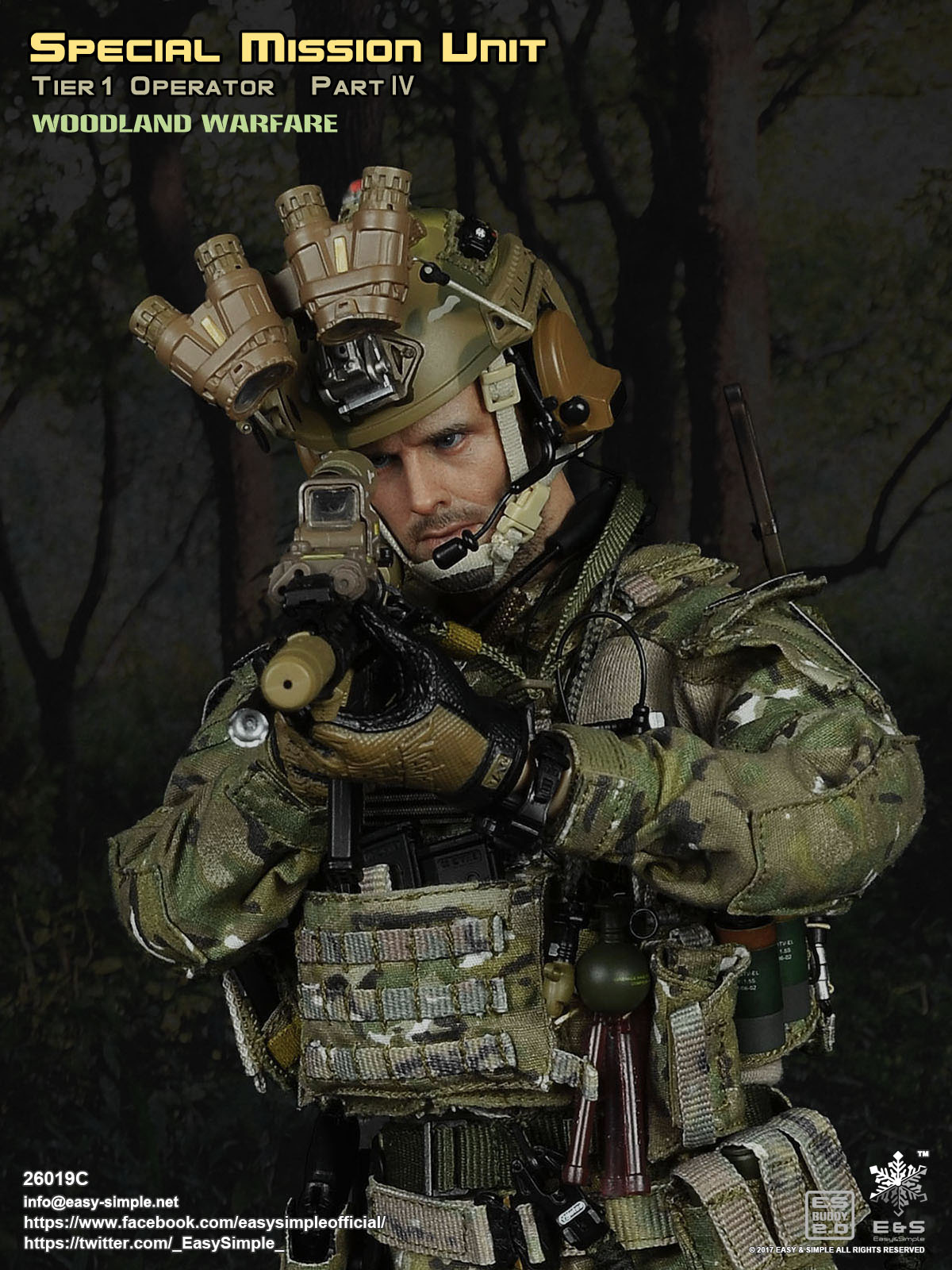 Easy&Simple ES 26019C SMU Tier-1 Special Mission Unit 1/6TH Male Action Figure Easy&Simple ES 26019C SMU Tier-1 Special Mission Unit 1/6TH Male Action Figure