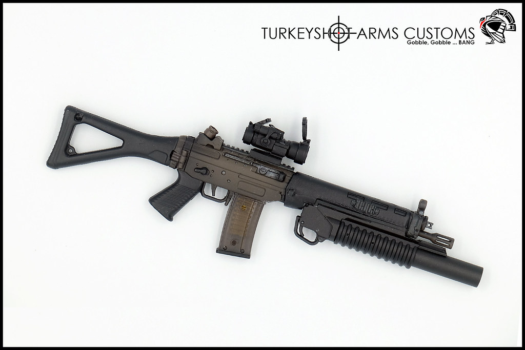Custom SIG Sauer / Swiss Arms SG-551 with GL-5140 grenade launcher