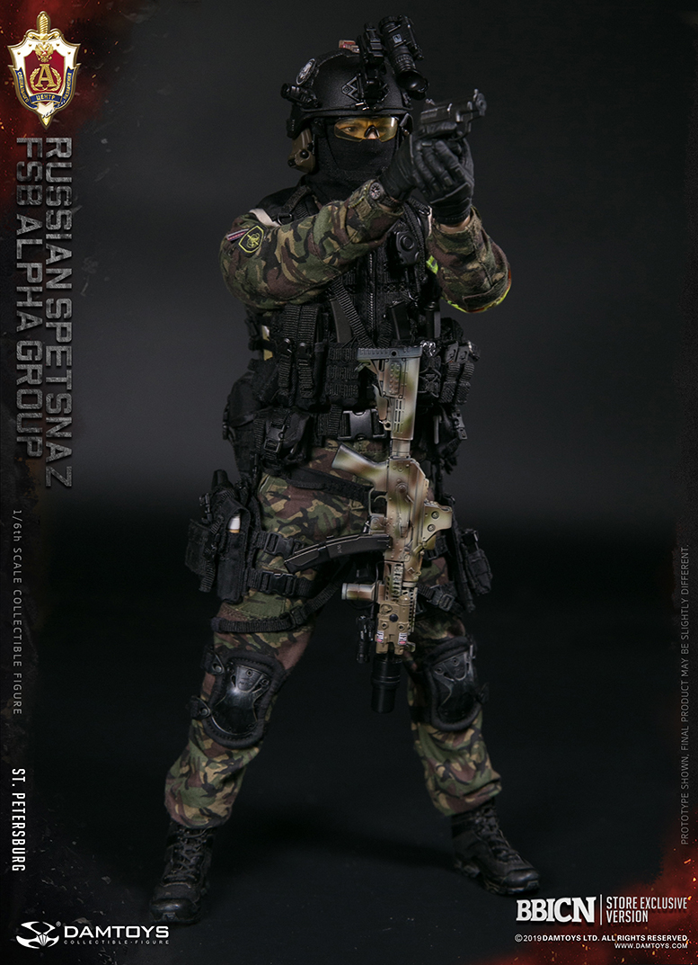 DAMTOYS 78071F 1:6 Russian Spetsnaz FSB Alpha Group St.Petersburg Action Figure